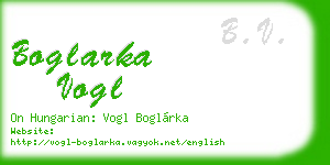 boglarka vogl business card