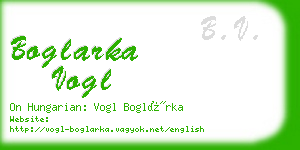 boglarka vogl business card